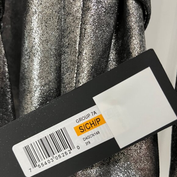 Donna Karan Women's Belted Metallic Jacket - Picture 9 of 16